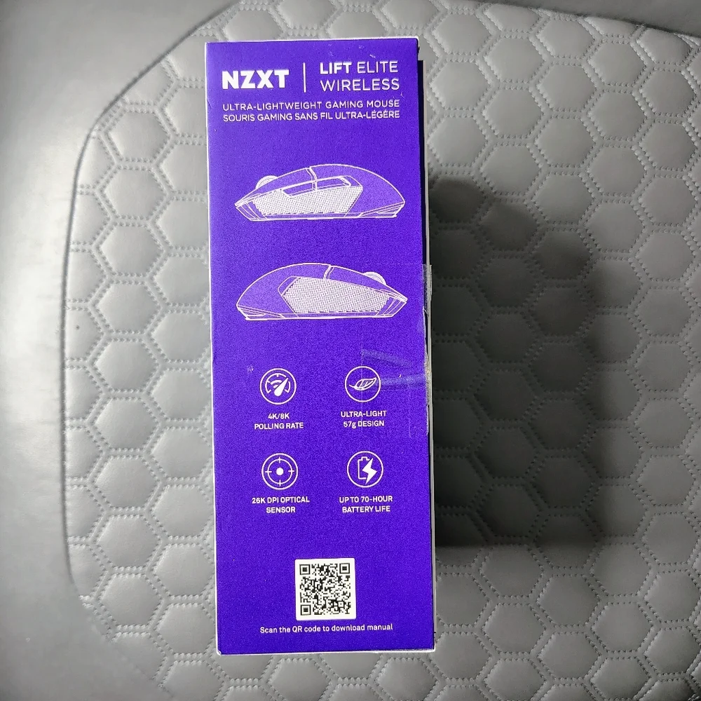 NZXT Lift Elite Wireless Gaming Mouse 26K DPI PixArt PAW3395 Black